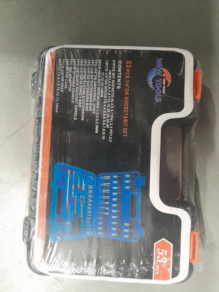 New Tools 53-delige dopsleutel- en bitset, Ophalen of Verzenden