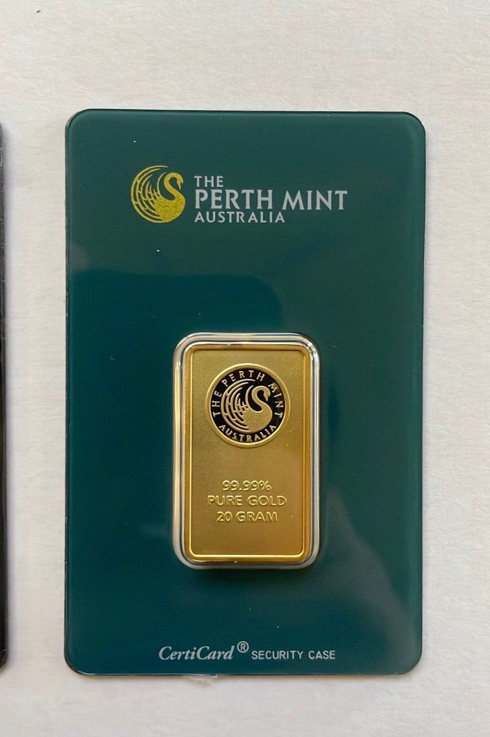 The Perth Mint 3x 20 gram goudbaar 99.99% puur goud, Ophalen of Verzenden, Goud