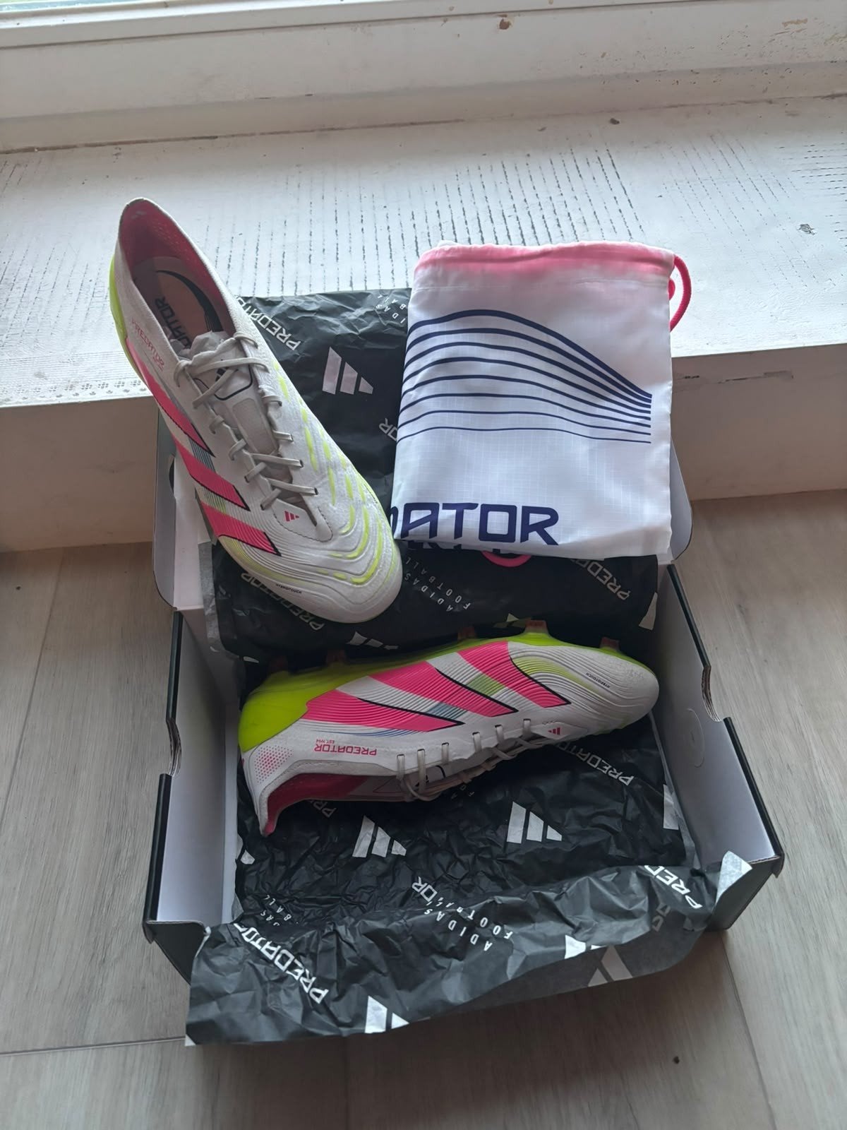 Adidas Predator Elite FG Voetbalschoenen Maat 42 2/3, Ophalen of Verzenden, Zo goed als nieuw, Schoenen
