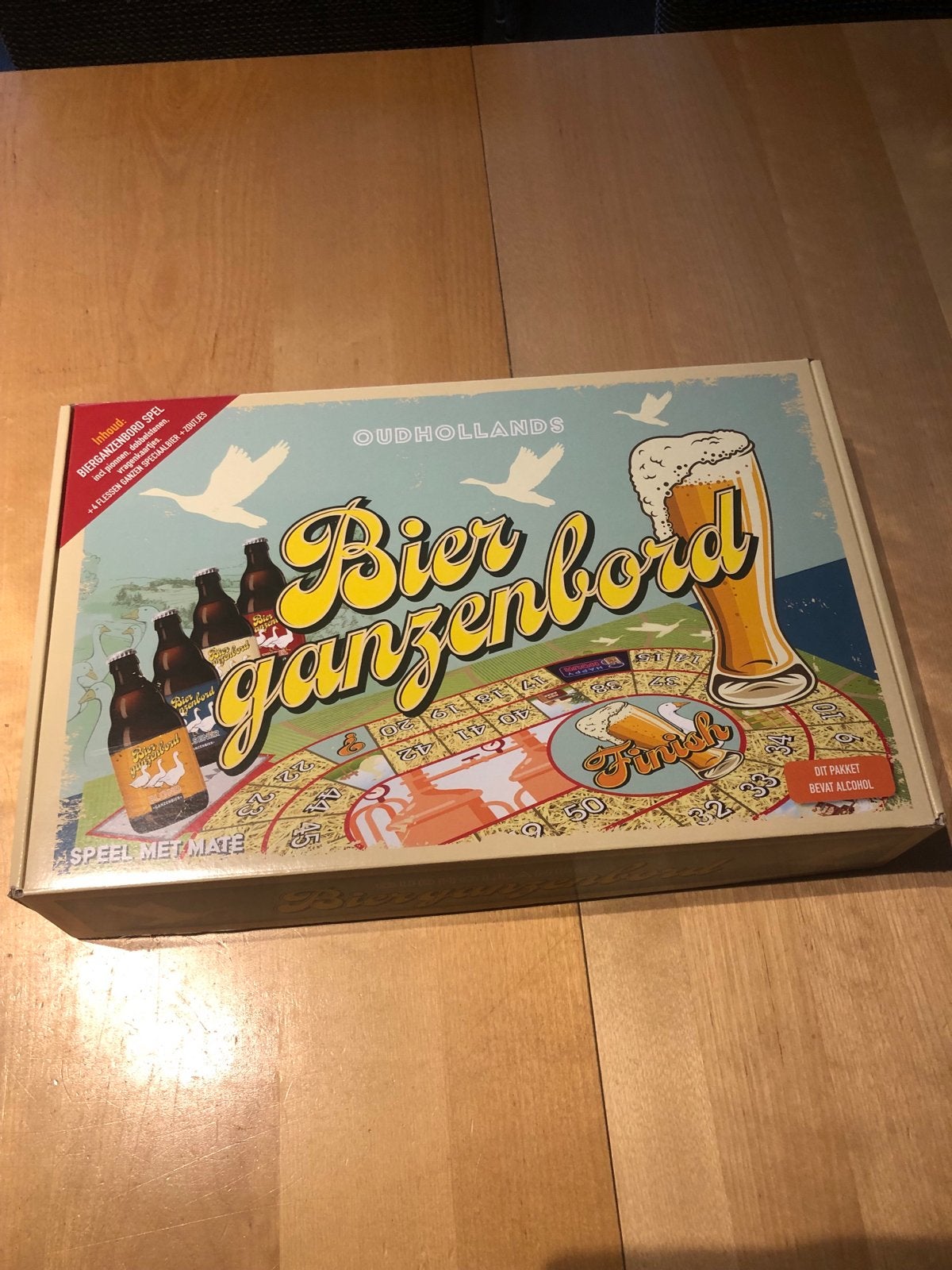 Oudhollands Bier Ganzenbord - Compleet Spel, Drie of vier spelers, Ophalen of Verzenden, Nieuw