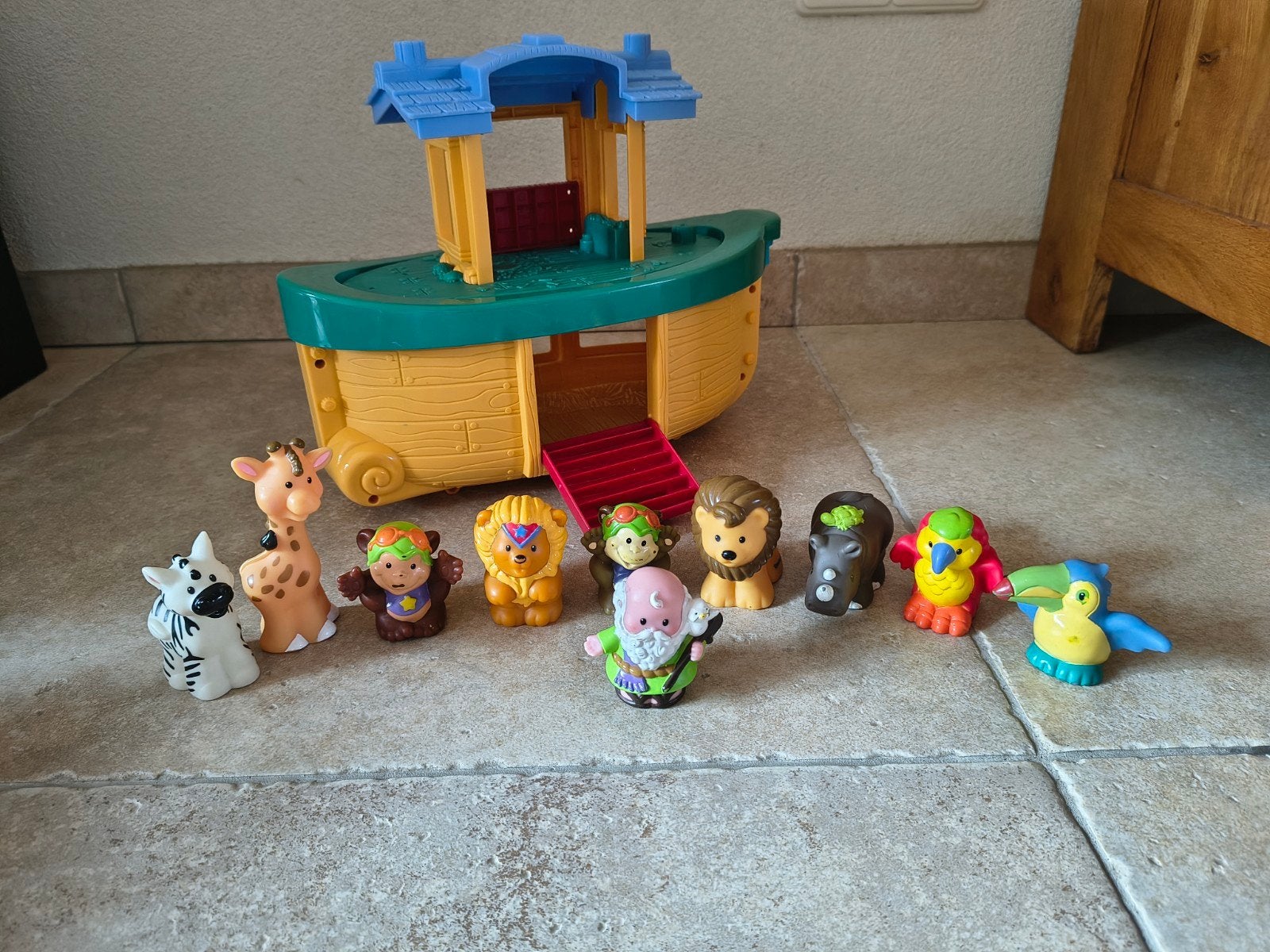 Fisher Price Ark van Noach met Dieren, Kinderen en Baby's, Speelgoed | Fisher-Price, Ophalen of Verzenden, Gebruikt, Speelset
