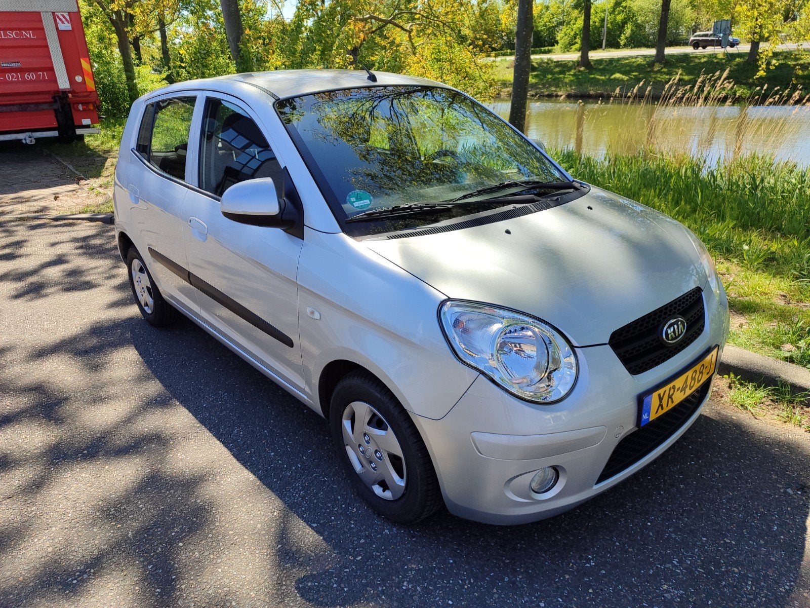 Kia Picanto 1.0 2009 Grijs NAP, Voorwielaandrijving, Stof, Zwart, 4 cilinders