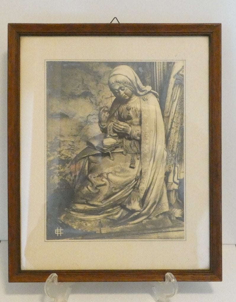 Oude tekening of zeefdruk Maria [1710], Ophalen of Verzenden