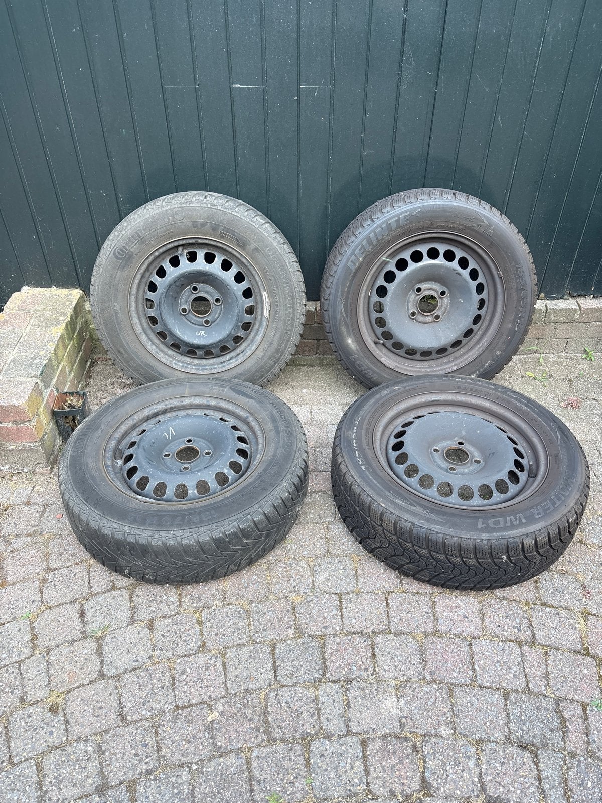 Winterbanden met velgen, Ophalen, Gebruikt