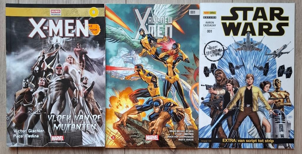 Marvel 3 stuks X-men 2x en Star Wars Nederlandstalig, Eén comic, Ophalen of Verzenden, Gelezen, Amerika