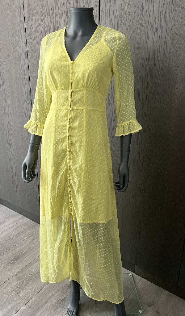 Nieuw! YAS - gele jurk - 36 (S), Verzenden, Geel, Zo goed als nieuw, Maat 36 (S)