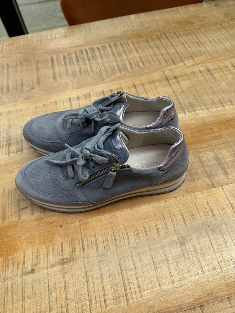 Gabor sneakers blauwgrijs maat 6,5 H (40), Ophalen of Verzenden, Zo goed als nieuw, Grijs, Sneakers of Gympen