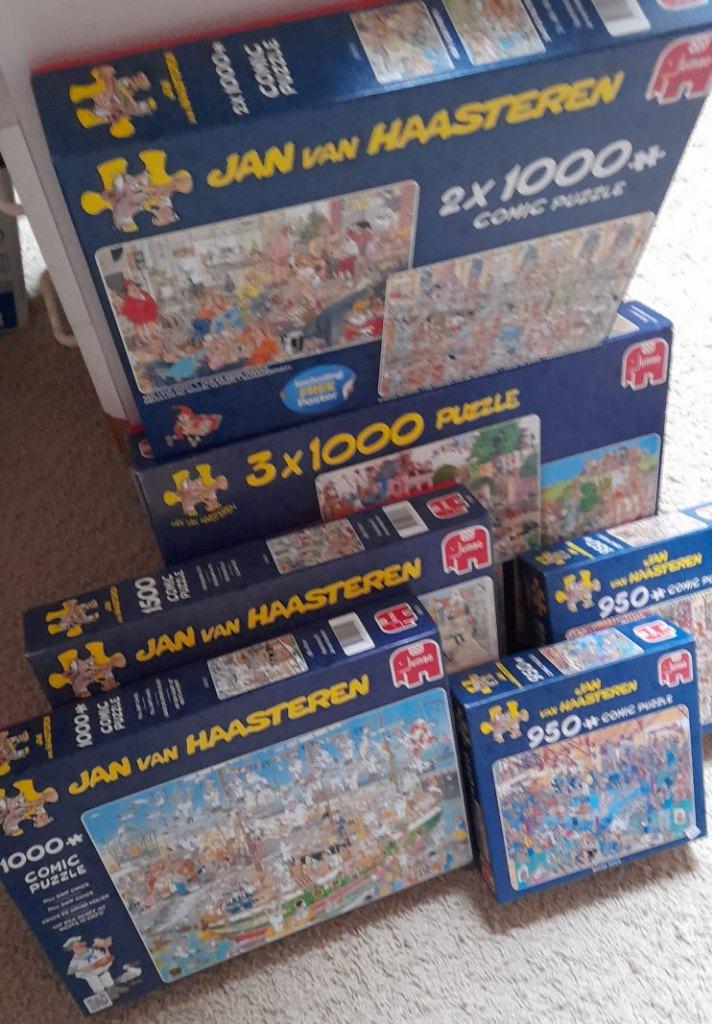 Aangeboden ongeveer 25 puzzels, Ophalen, 500 t/m 1500 stukjes, Gebruikt