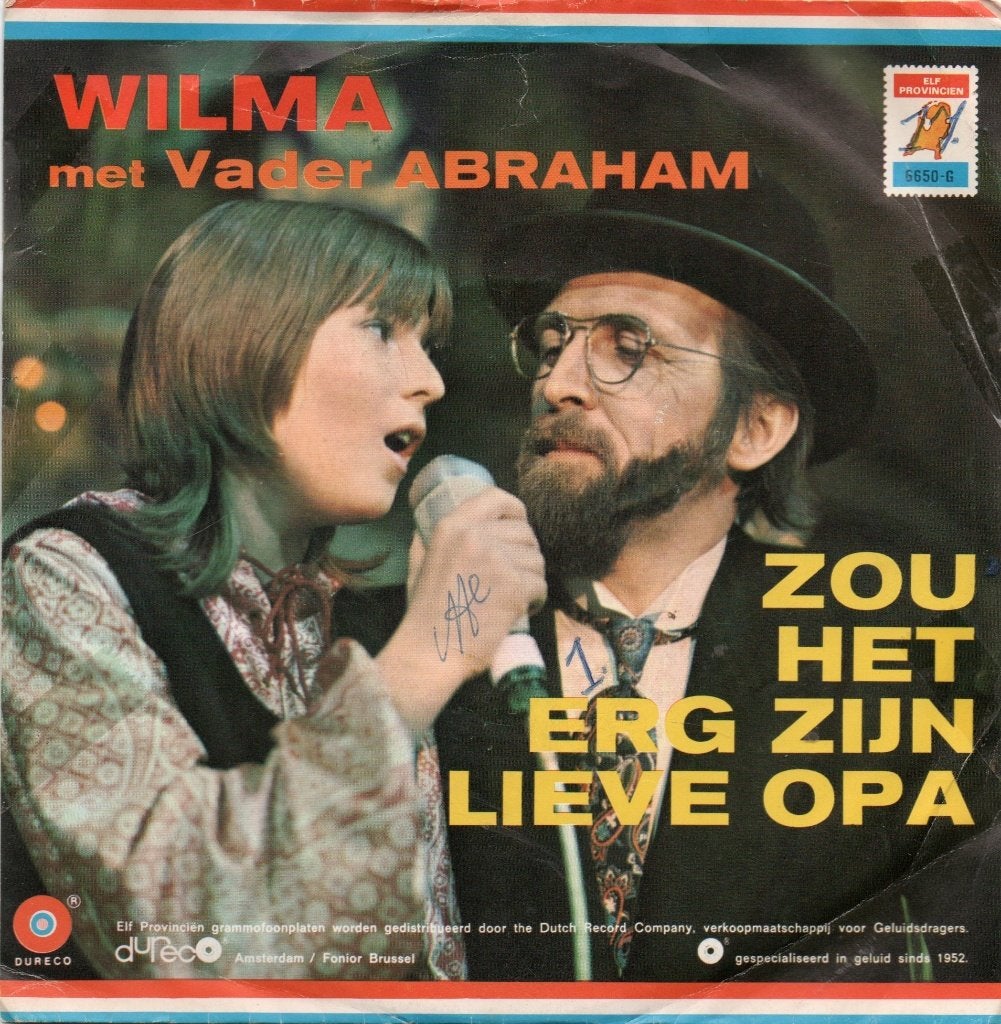 Wilma met Vader Abraham - Zou het erg zijn lieve Opa, Cd's en Dvd's, Gebruikt, 7 inch, Ophalen of Verzenden, Nederlandstalig