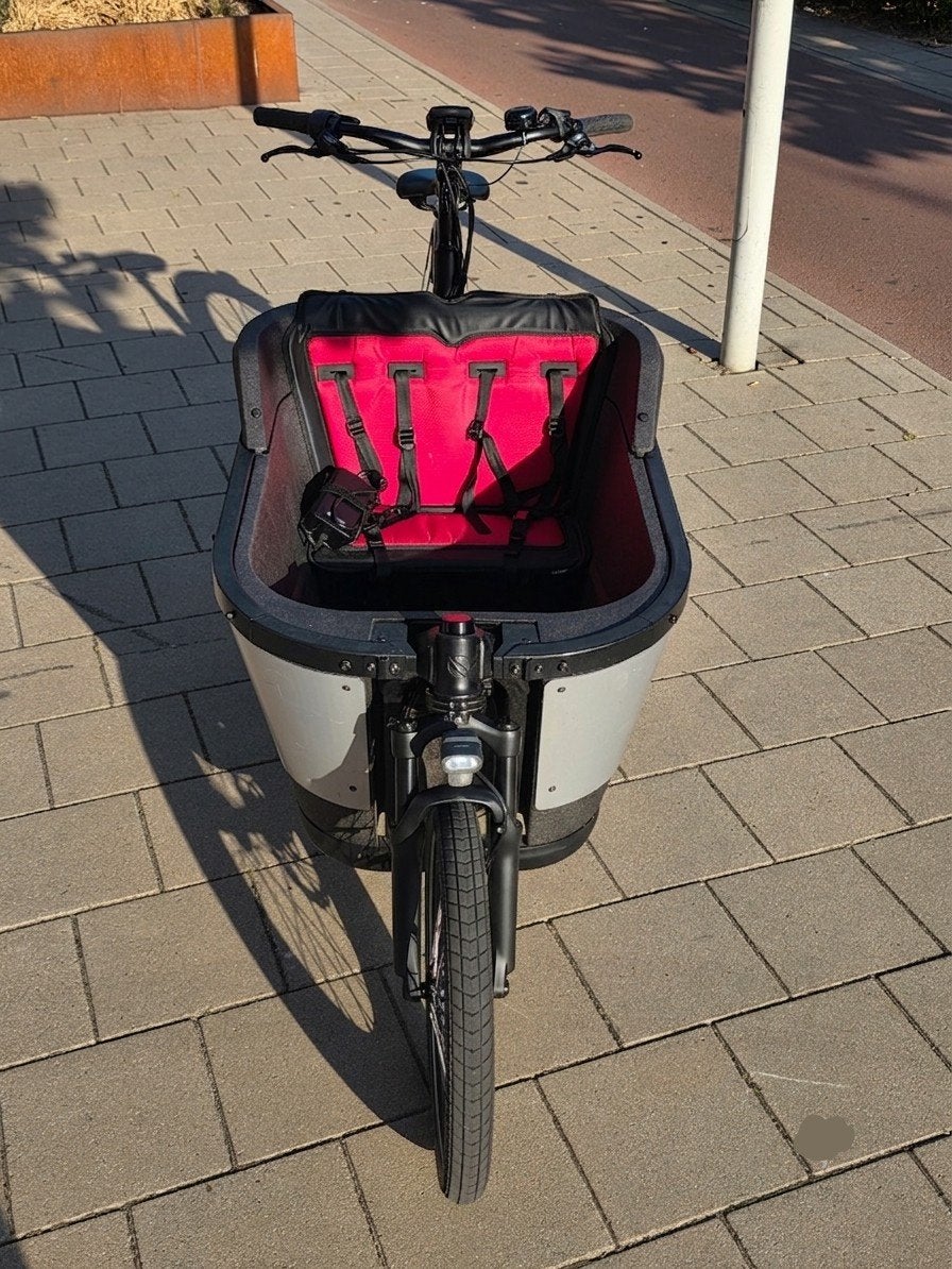 Carqon bakfiets Cargo line 400Wh krachtige motor en accu, Fietsen en Brommers, 4 kinderen of meer, Ophalen of Verzenden, Zo goed als nieuw