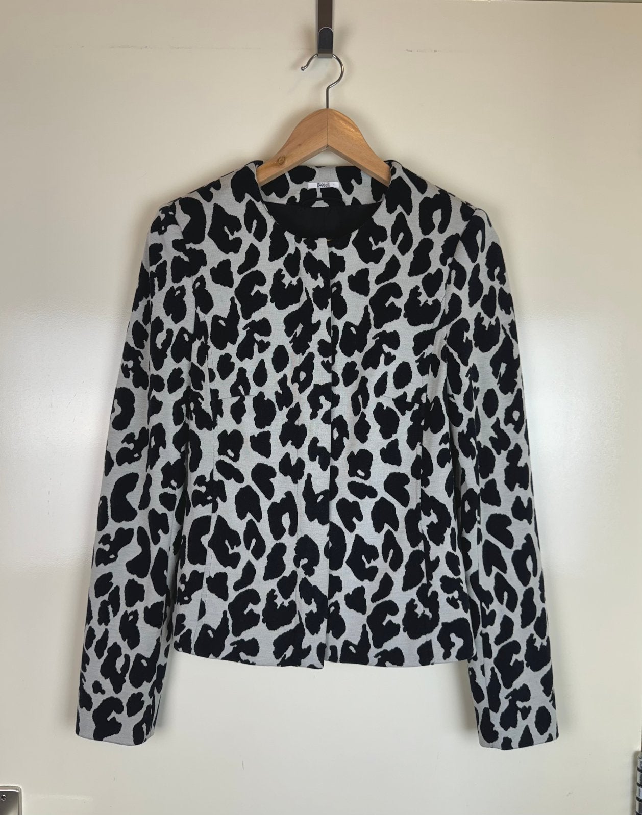 WOLFORD Cotton Wool Silk Animal Print Jacket Car Coat S, Ophalen of Verzenden, Zo goed als nieuw, Maat 36 (S), Overige kleuren