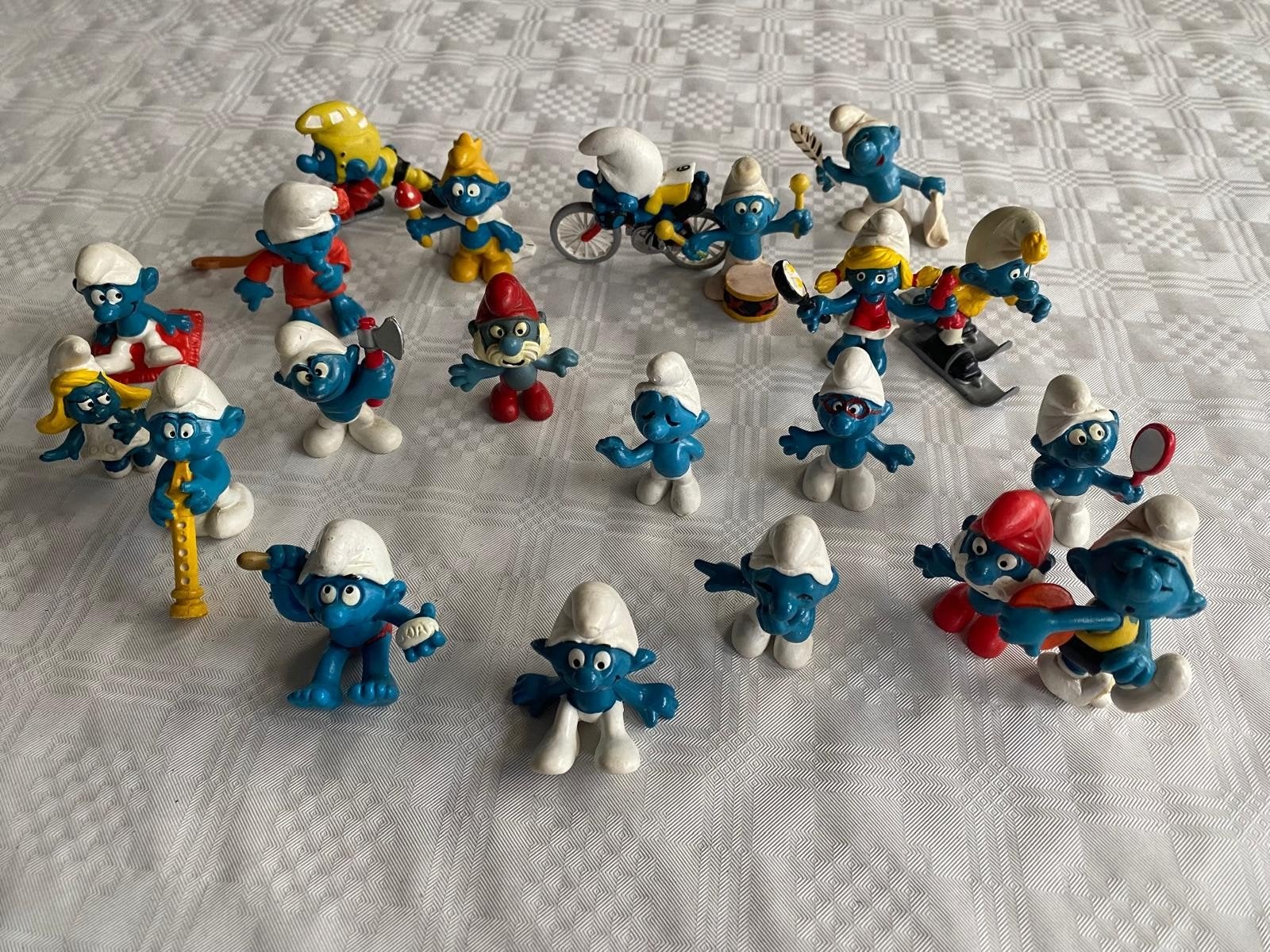 Mooie verzameling vintage Smurfen (Scleich/Peyo/W.Berrie), Verzamelen, Smurfen, Ophalen of Verzenden, Gebruikt, Verschillende Smurfen