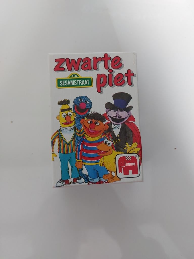 Sesamstraat Zwarte Piet kwartet 1986, Verzamelen, Ophalen of Verzenden, Zo goed als nieuw, Speelkaart(en)