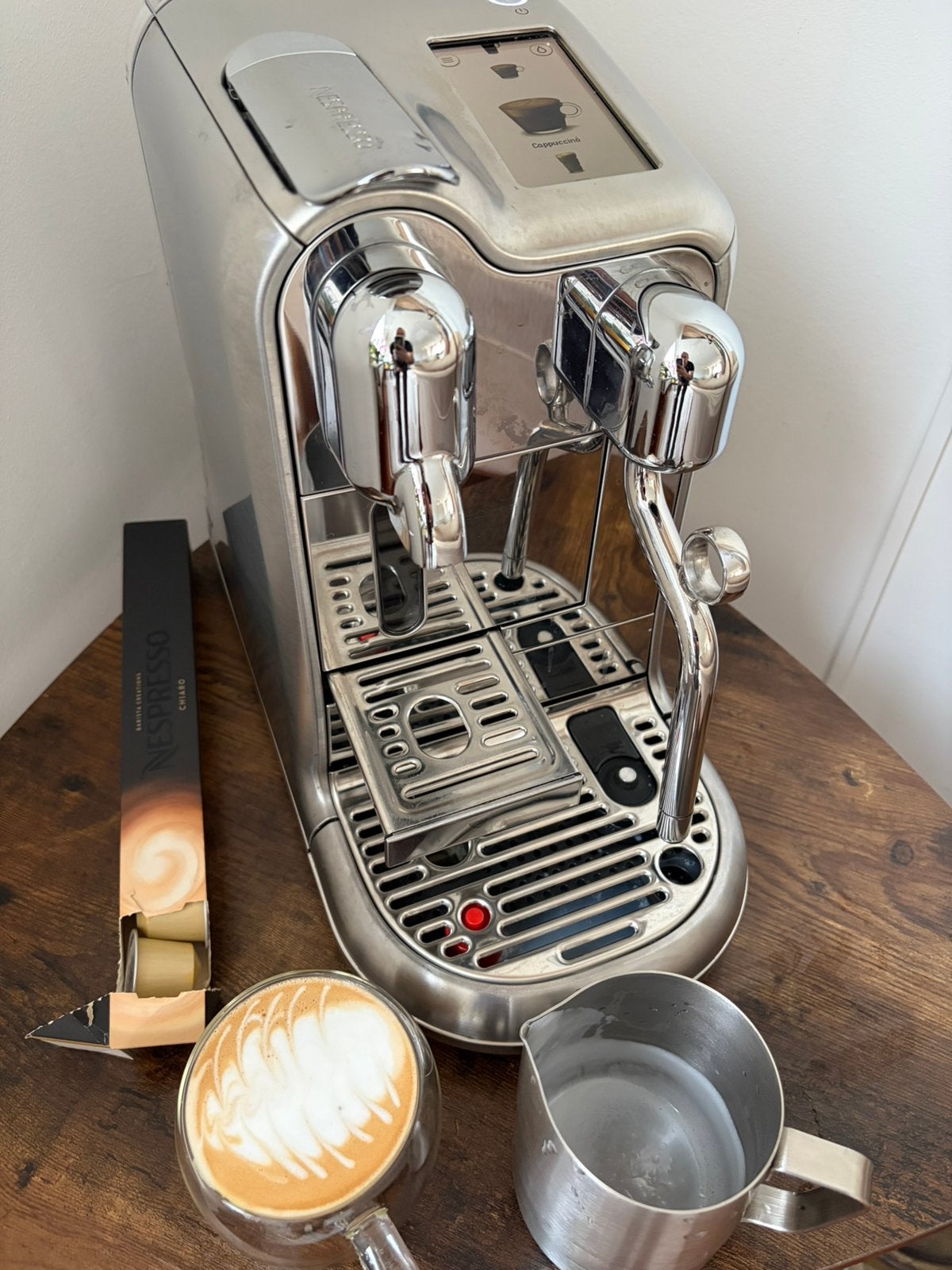 Sage Nespresso Creatista Pro, Koffiepads en cups, 10 kopjes of meer, Koffiemachine, Zo goed als nieuw