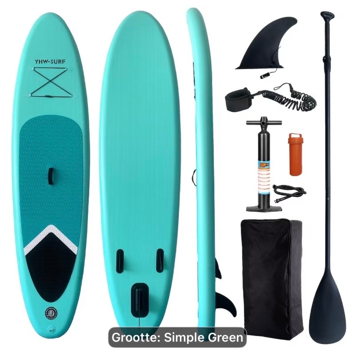 Nieuw Opblaasbaar SUP Board Set - Groen, Ophalen, Nieuw, SUP-boards