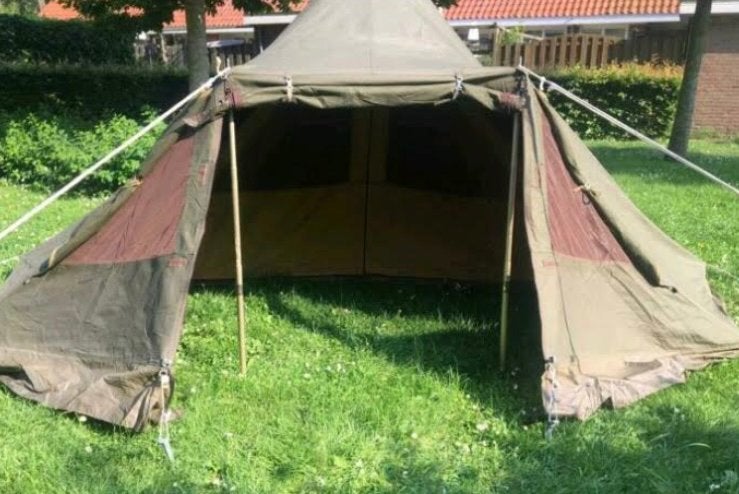 ESVO Cotton Tent 2 person, Caravans en Kamperen, Tenten, Ophalen, Zo goed als nieuw