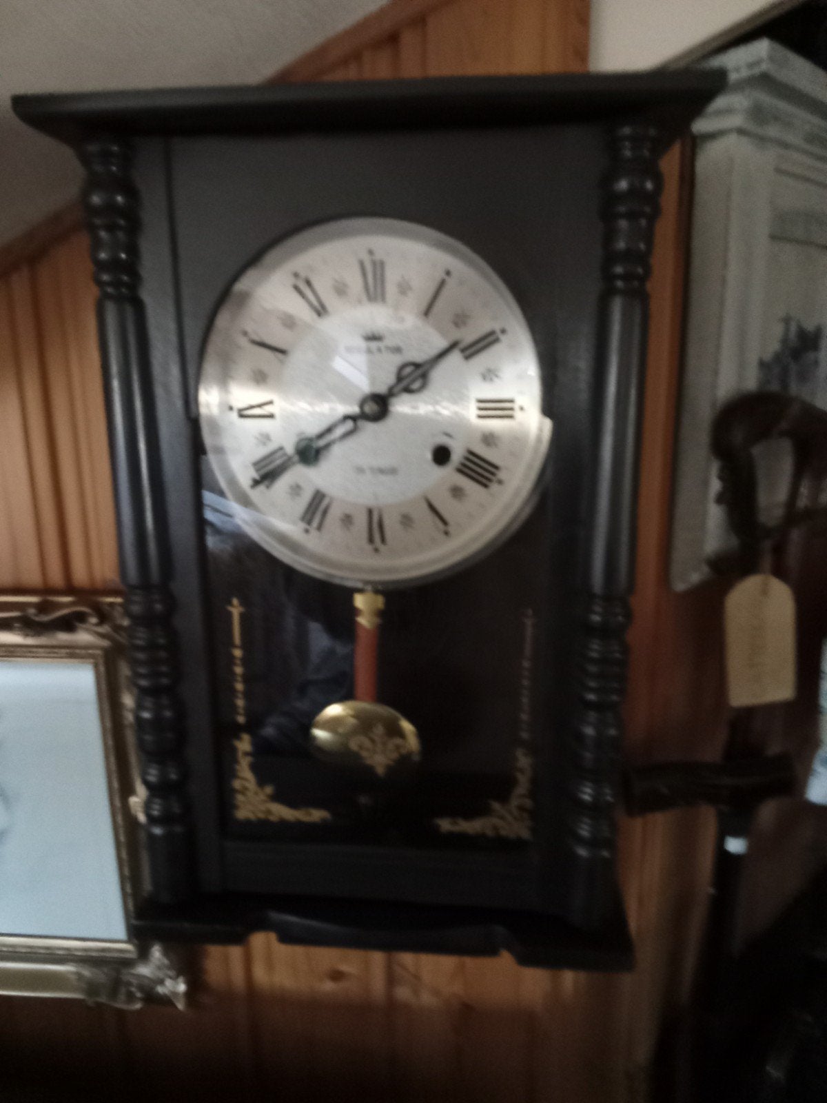 Antieke Regulator Wandklok - Klassiek Design, Ophalen