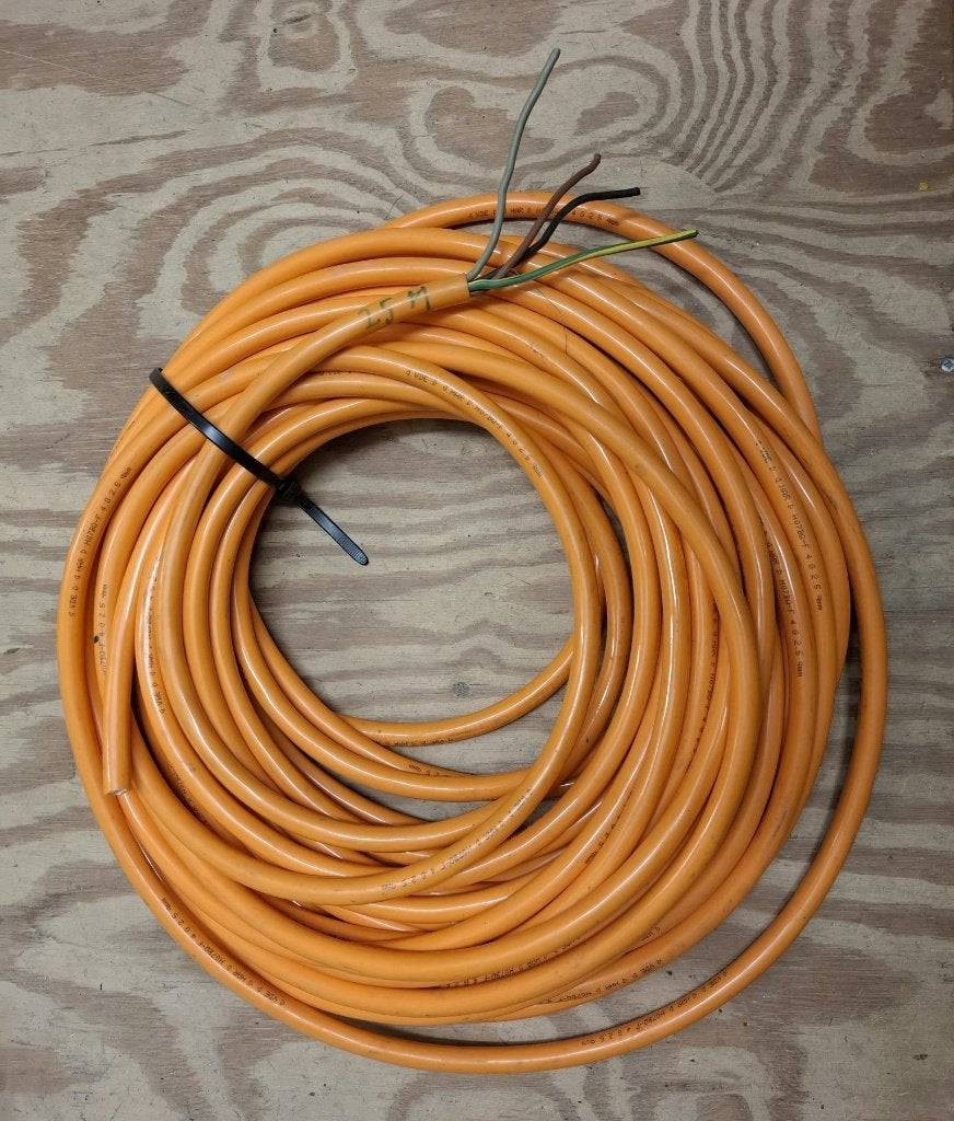 QWPK kabel 4 x 2,5 mm Oranje  25 m lang, Ophalen of Verzenden, Nieuw, Overige merken, Kabel of Snoer