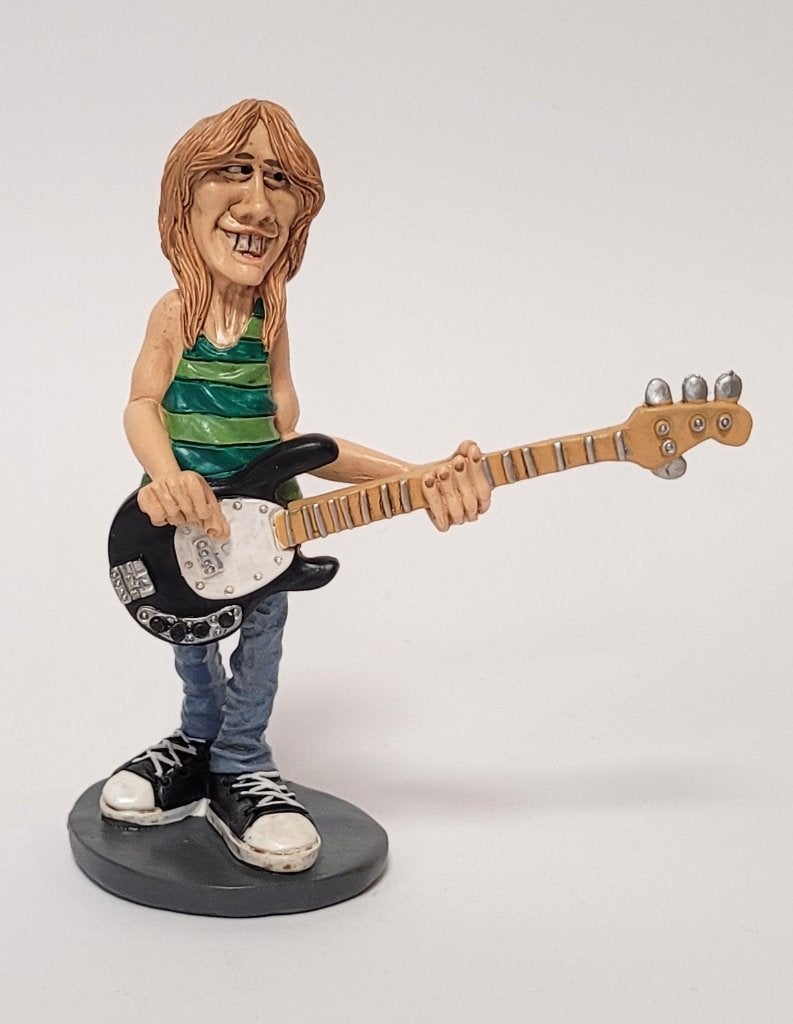 Cliff Williams ACDC beeldje by Warren Stratford decoratie, Info@deconoord.nl, Deco Noord, Nieuw, Ophalen of Verzenden