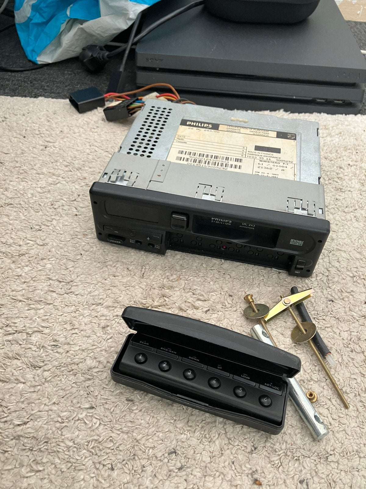 Philips Cassette Autoradio met Frontje-Zo goed als nieuw!, Ophalen of Verzenden, Zo goed als nieuw
