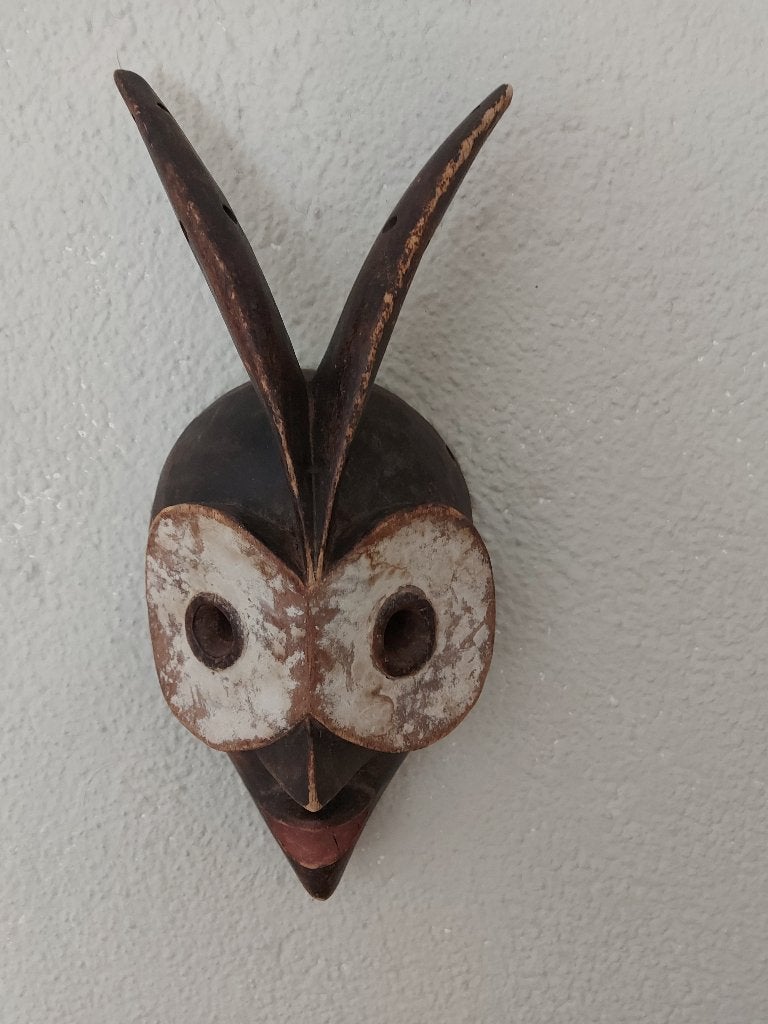 masker Kwele cultuur Gabon, antilope, Antiek en Kunst, Verzenden