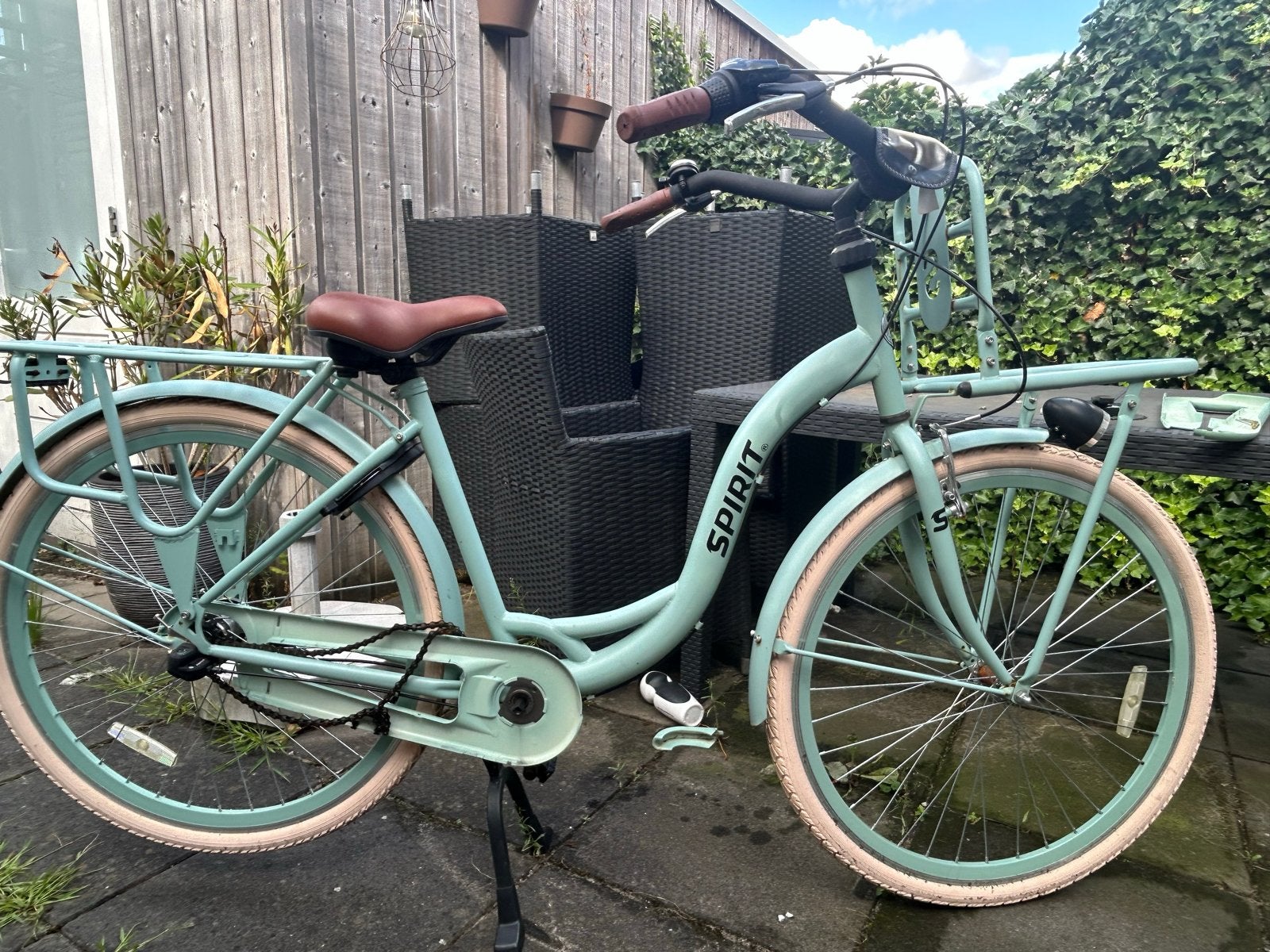 Spirit transportfiets - opknapper, Fietsen en Brommers, Fietsen | Dames | Damesfietsen, Gebruikt, Velgrem, Versnellingen, 50 tot 53 cm