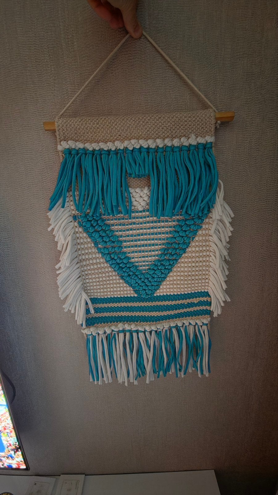 Ibiza hanger - Boho wanddecoratie, Meerkleurig, Textiel, Ophalen of Verzenden, Zo goed als nieuw
