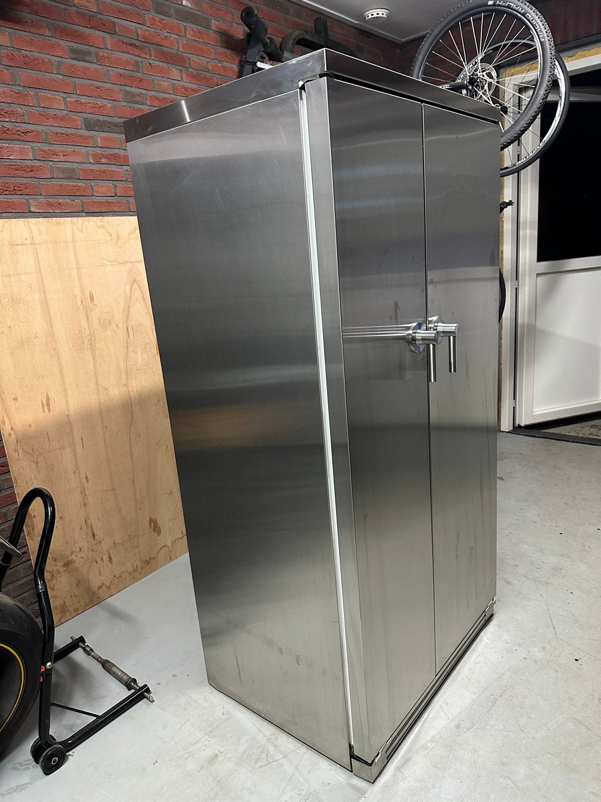 Boretti Koelkast  RVS, Ophalen, Gebruikt, 200 liter of meer, 60 cm of meer