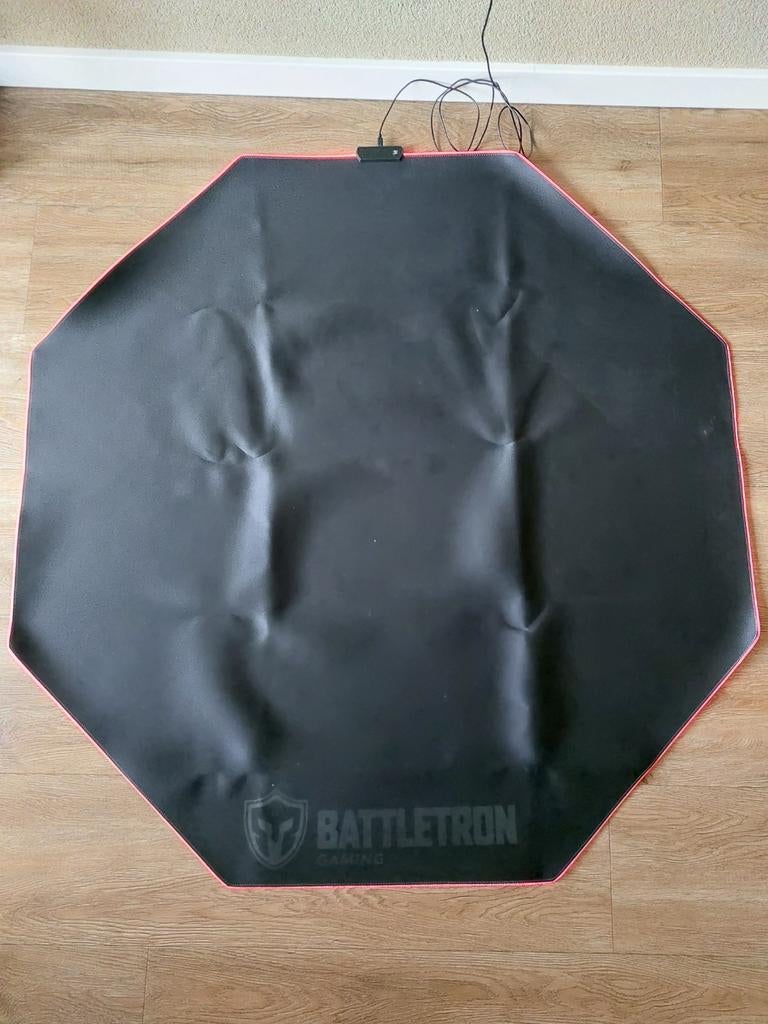 Battletron Gaming vloermat met RGB Verlichting, RGB verlichting, Ophalen of Verzenden, Zo goed als nieuw