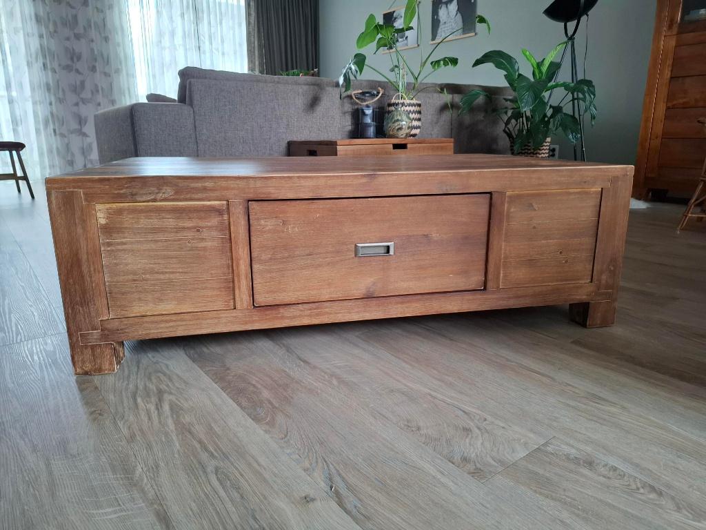 Salontafel, Huis en Inrichting, Tafels | Salontafels, Ophalen, Gebruikt, 100 tot 150 cm, 50 tot 100 cm
