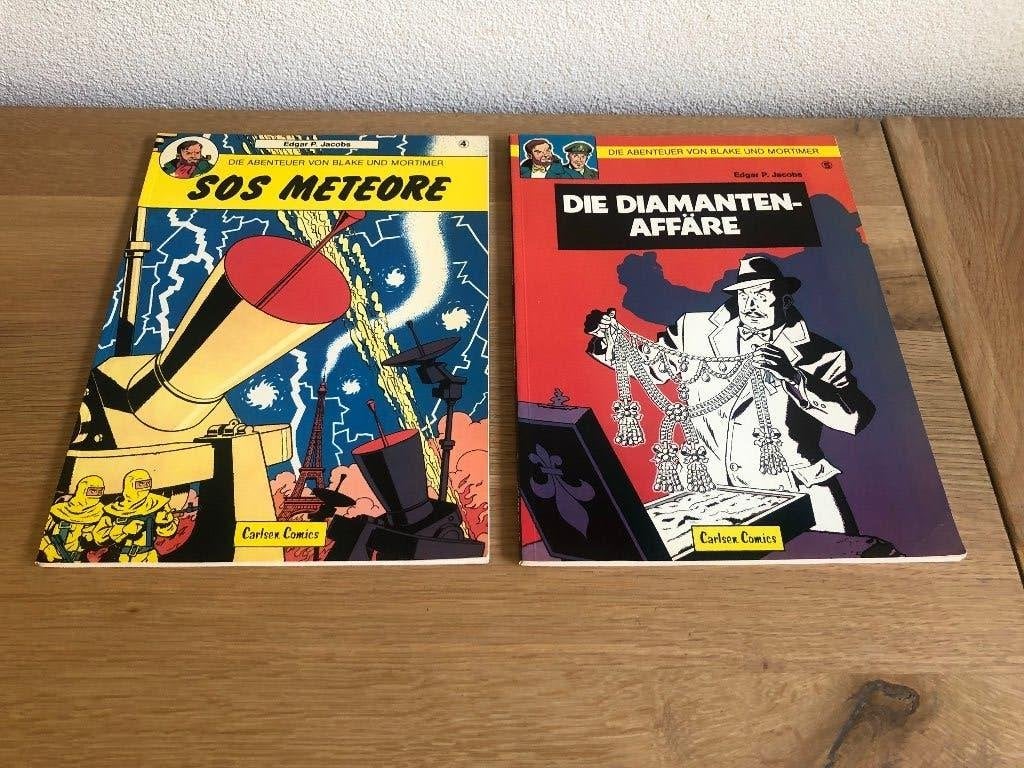 Blake en Mortimer 8/10 SOS Meteoren/Diamantaffaire SC 1979., Edgar P. Jacobs, Ophalen of Verzenden, Zo goed als nieuw, Meerdere stripboeken