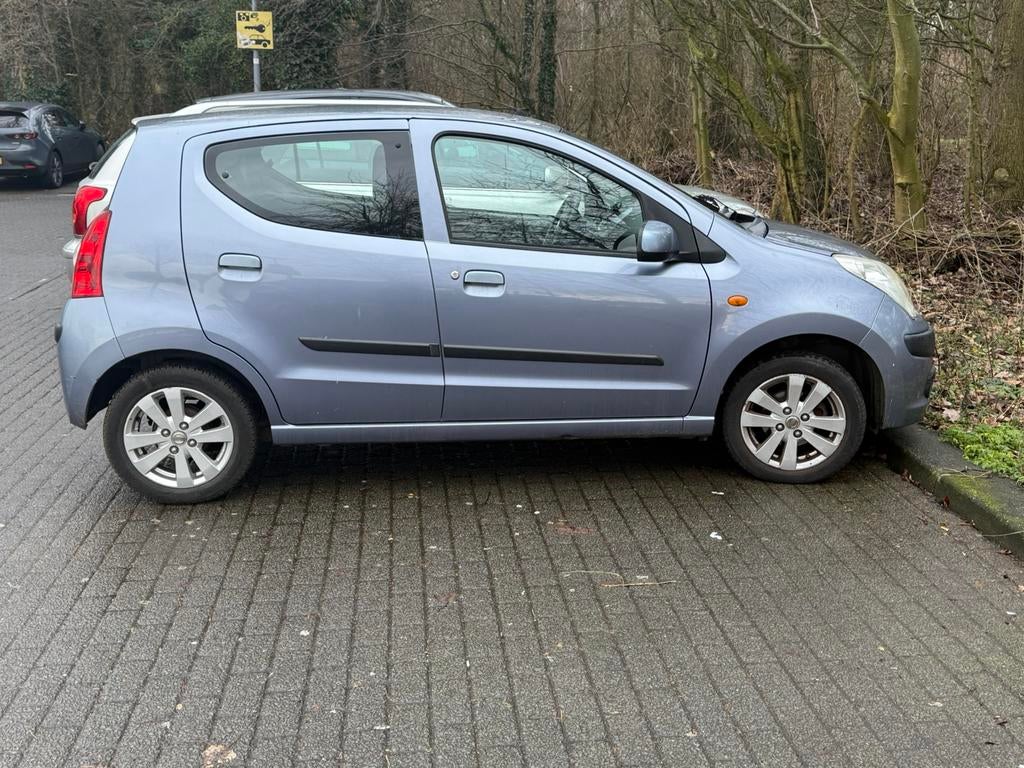 Nissan Pixo 1.0 50KW 5D 2012 Blauw, Auto's, Voorwielaandrijving, 200 kg, Origineel Nederlands, Handgeschakeld