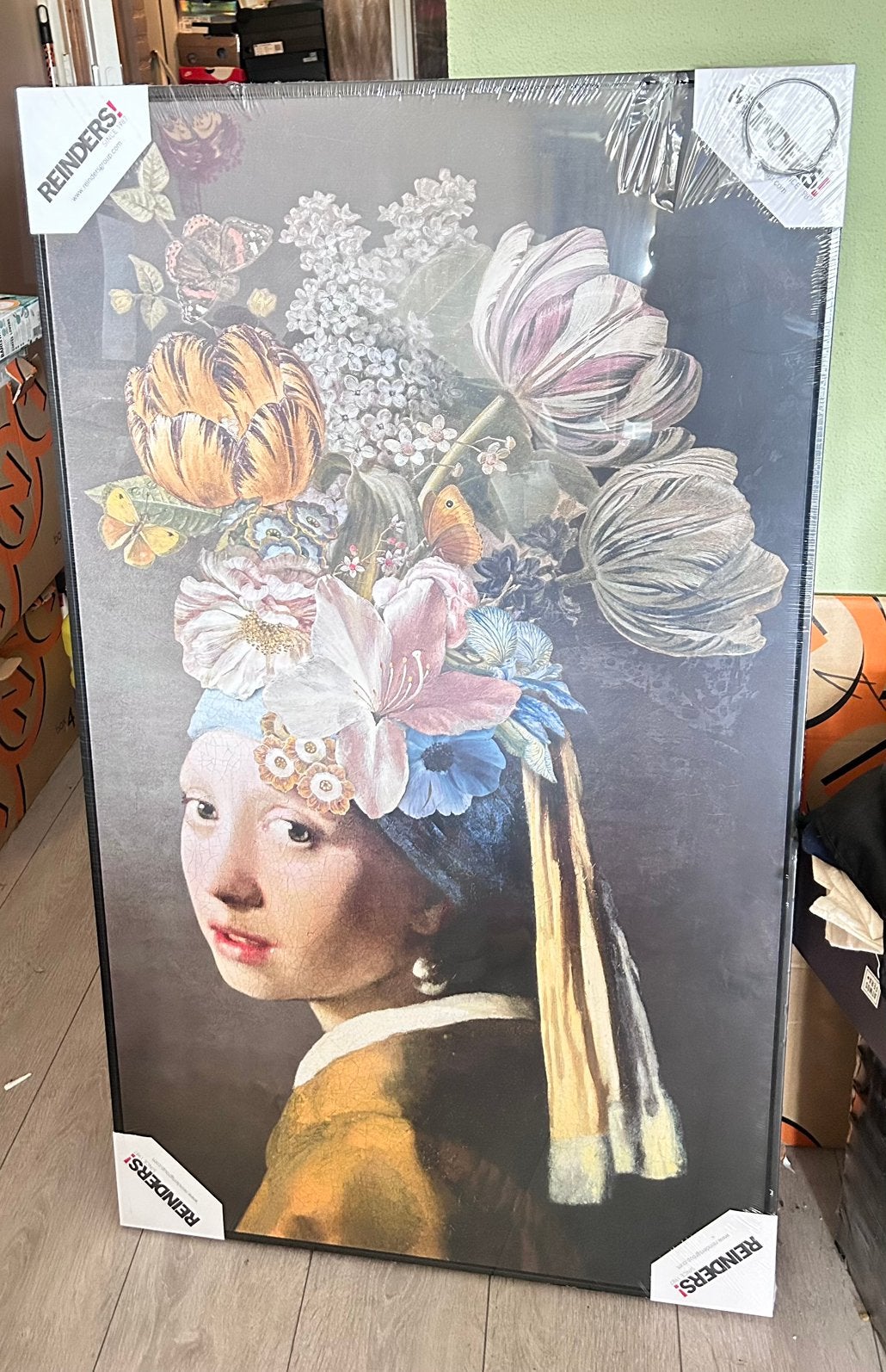 Moderne stijl kunstprint Schilderij *Meisje met de parel *, Ophalen, Nieuw, 50 tot 75 cm, Schilderij