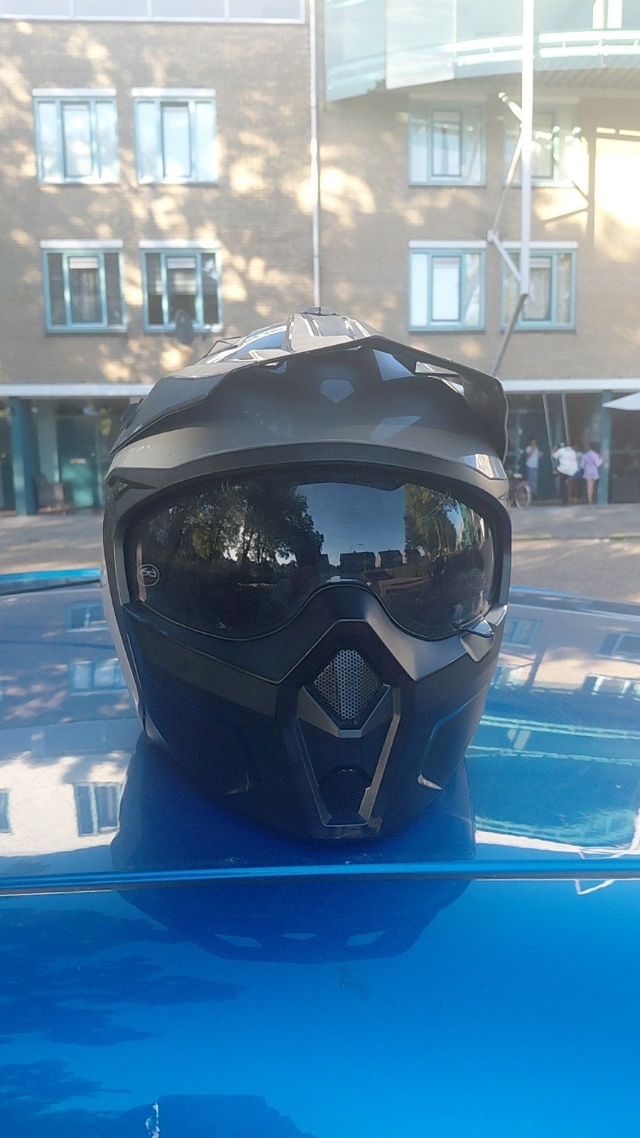 scooter helm, Fietsen en Brommers, Brommerhelmen, Ophalen, Zo goed als nieuw
