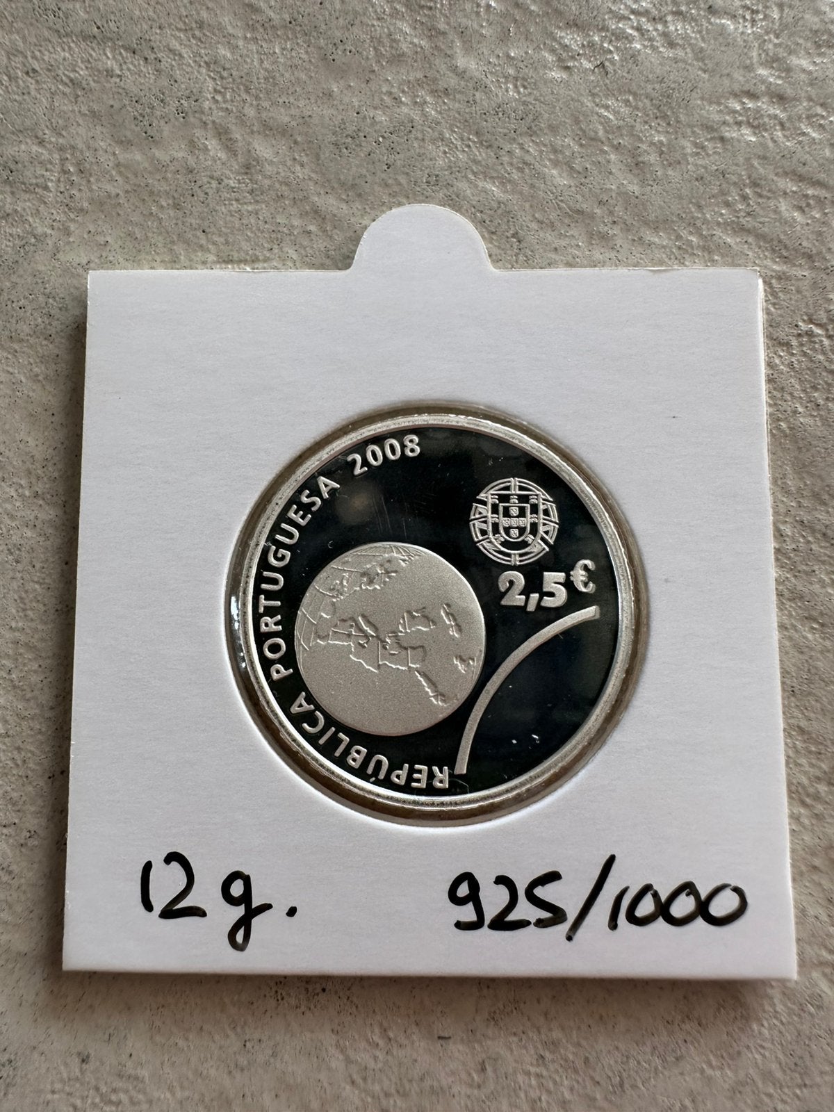 2,5 euro zilver Portugal 2008, Proof kwaliteit, Ophalen of Verzenden, Portugal, 5 euro, Zilver
