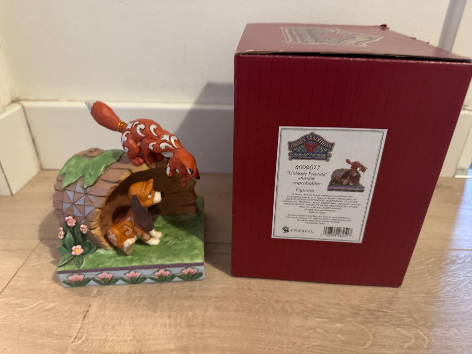 Jim Shore Disney Traditions Fox and Hound Frank Frey, Verzamelen, Disney, Ophalen of Verzenden, Nieuw, Beeldje of Figuurtje