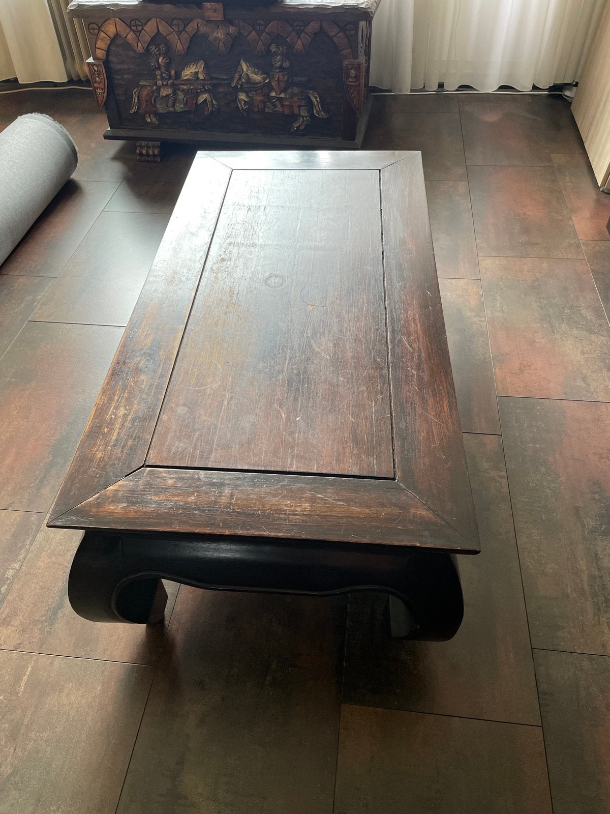 Antieke Chinese Salontafel - Massief Hout, Ophalen