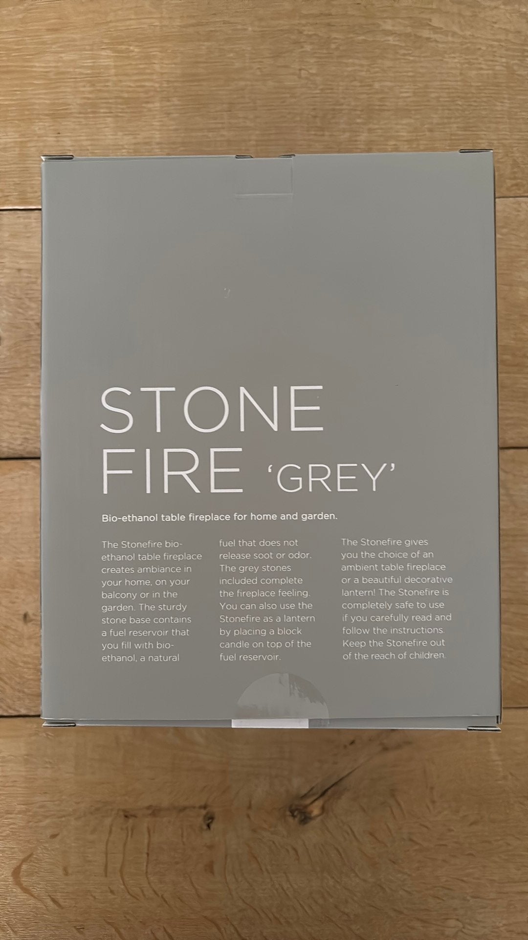 Leeff Stone Fire grey, NIEUW in doos!!!, Ophalen of Verzenden, Nieuw, Vrijstaande haard, Overige soorten