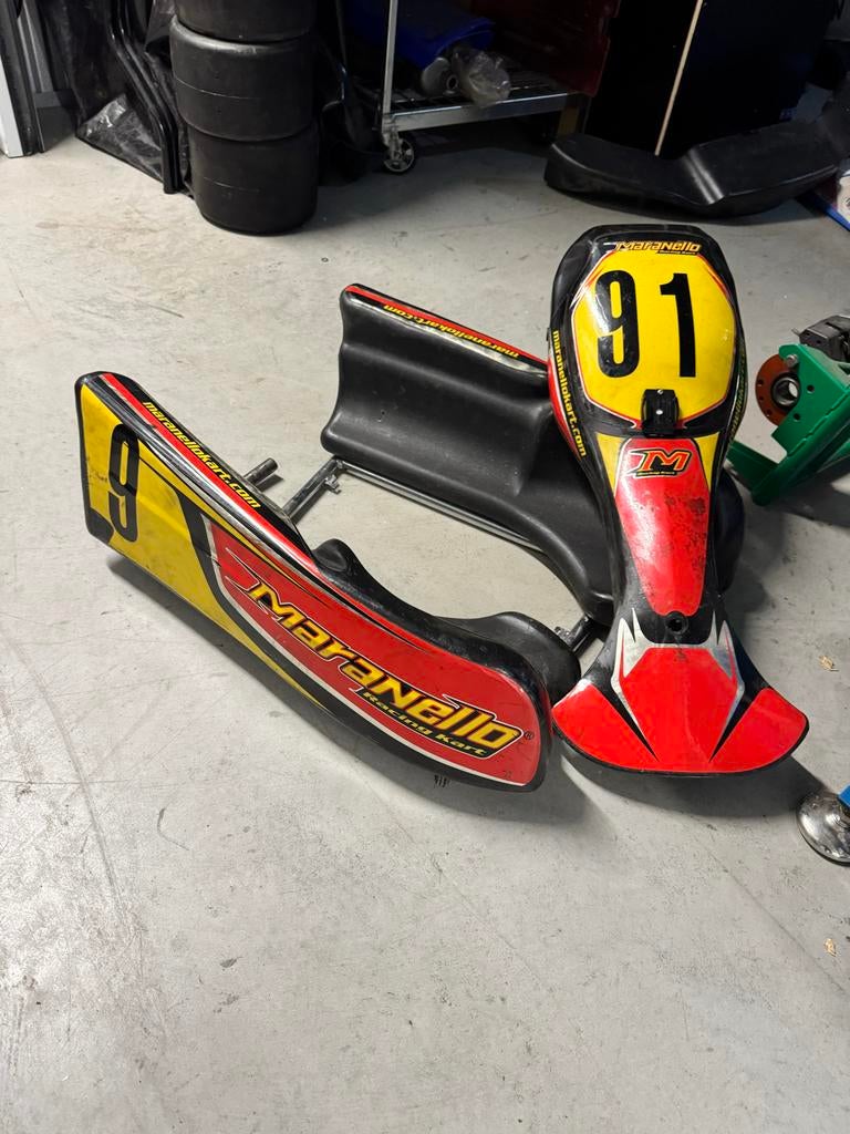Diverse Kart Bumpers en Stickersets - Gebruikt, Ophalen of Verzenden, Gebruikt, Onderdelen Kart