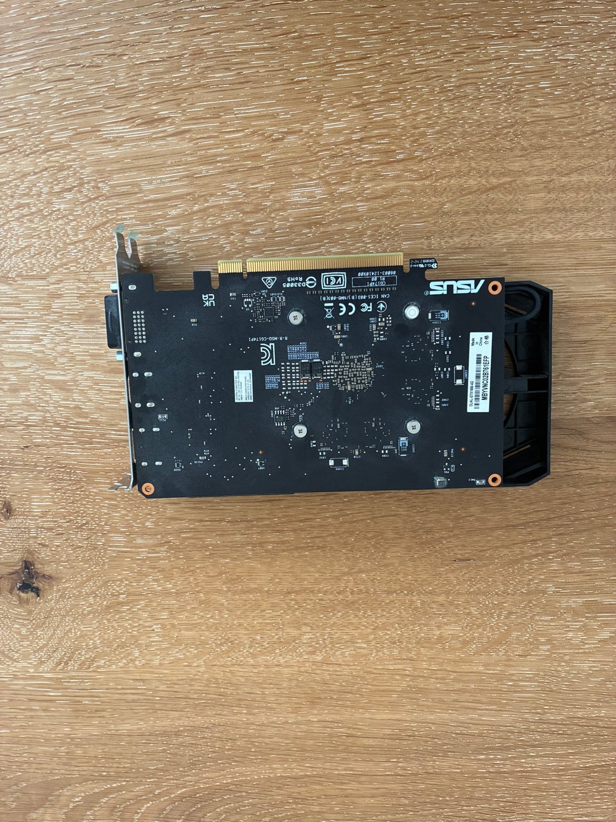 ASUS Dual GeForce GTX 1650 OC 4GB Videokaart, PCI-Express 3, Gebruikt, HDMI, Verzenden