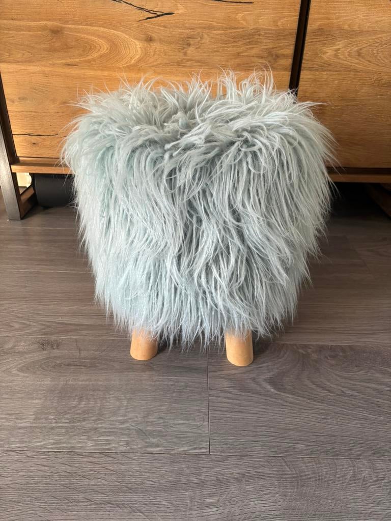 Decoratie poefje, Ophalen, Gebruikt, Rond, Minder dan 50 cm