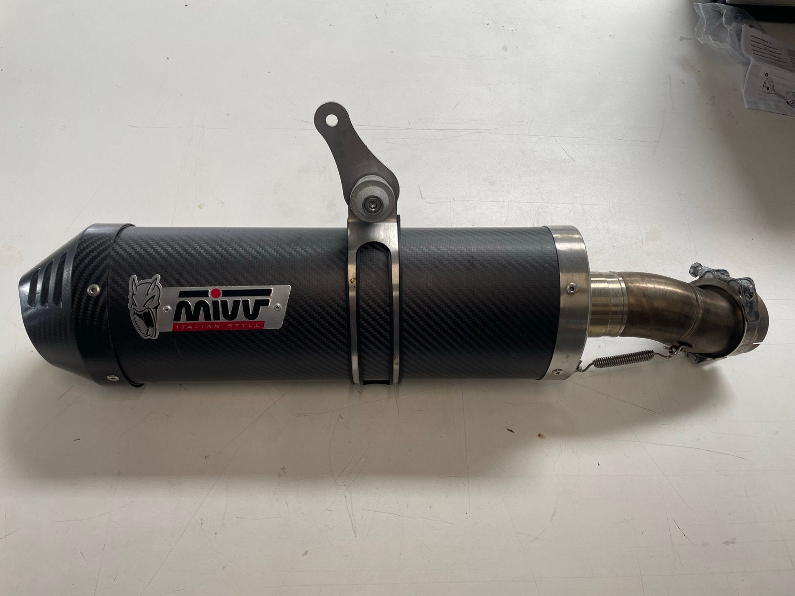 Mivv uitlaatdemper carbon  - E-gekeurd BMW GS 1250, Gebruikt, Ophalen of Verzenden, Mivv, Eu