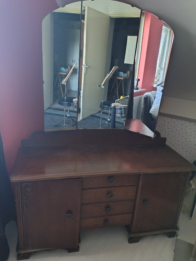 Spiegelkast, Antiek en Kunst, Curiosa en Brocante, Ophalen