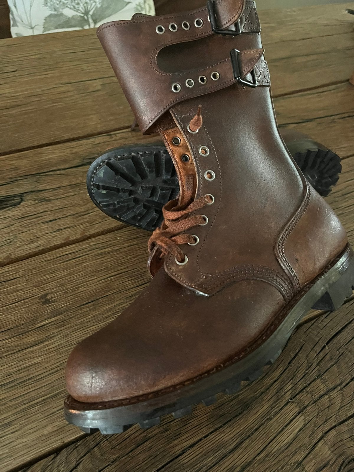 Buckle boots, maat 42 leger kisten jump boots ( repro) ww2, Ophalen of Verzenden, Landmacht, Amerika, Kleding of Schoenen