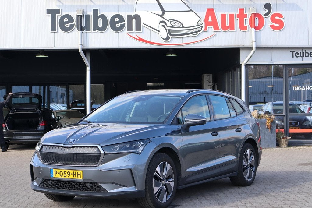 Skoda Enyaq iV 60 SOH 92%, BTW auto, Climate control Cruise, Auto's, Skoda, Automaat, Achterwielaandrijving, Gebruikt, Leder en Stof