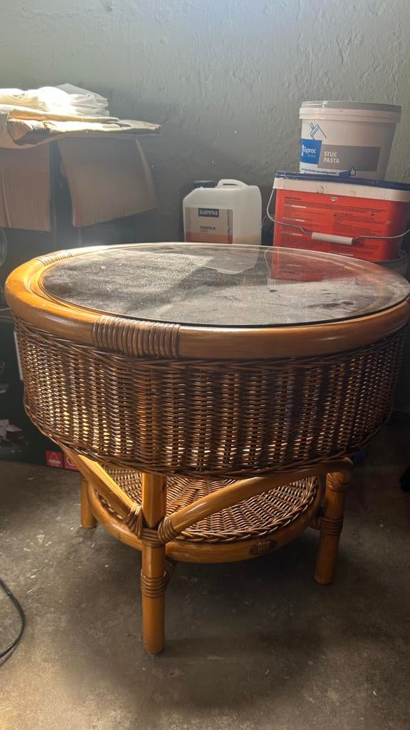 Rotan salontafel, Antiek en Kunst, Ophalen