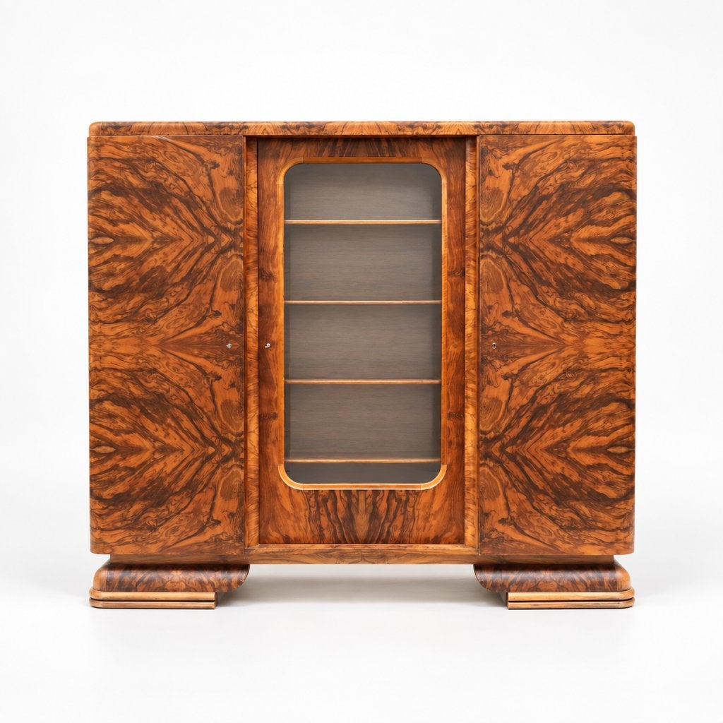 Vintage Art Deco kast buffetkast design retro, Ophalen of Verzenden, Zo goed als nieuw, Minder dan 150 cm, 150 tot 200 cm
