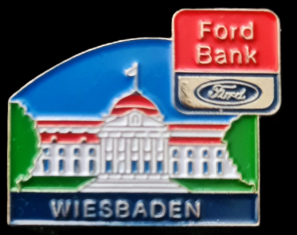 Ford Bank- Wiesbaden pin, Verzenden, Nieuw, Transport, Speldje of Pin