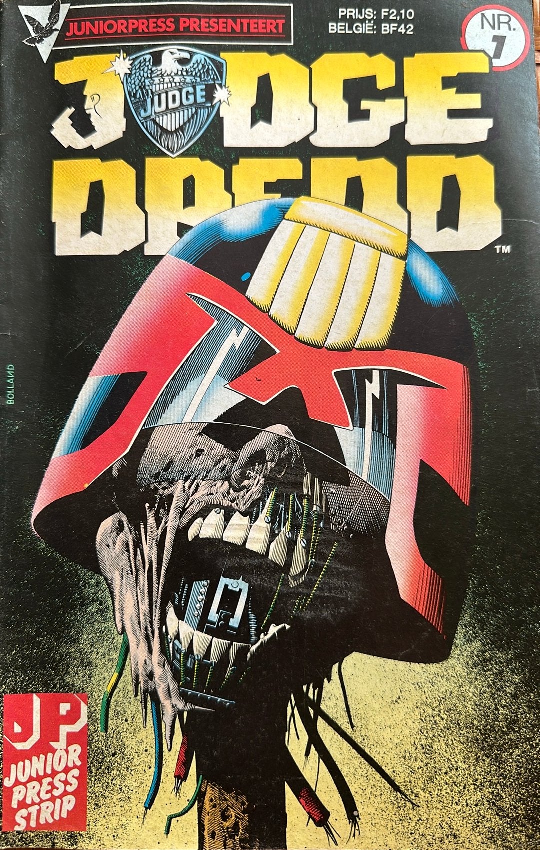 Strip Comic Junior Press no.7 Judge Dredd, Boeken, Strips | Comics, Eén comic, Ophalen of Verzenden, Zo goed als nieuw, Europa