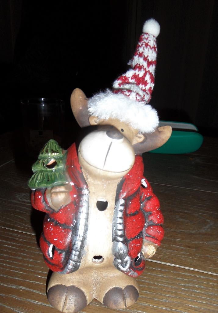 Leuke kerstversiering, aangeklede beer, Diversen, Kerst, Ophalen of Verzenden, Zo goed als nieuw